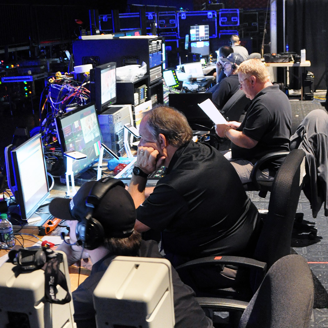 The action behind the lights and cameras