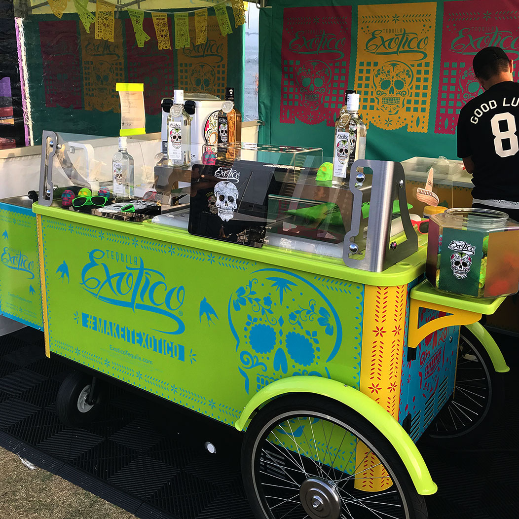 Tequila Exotico drink cart