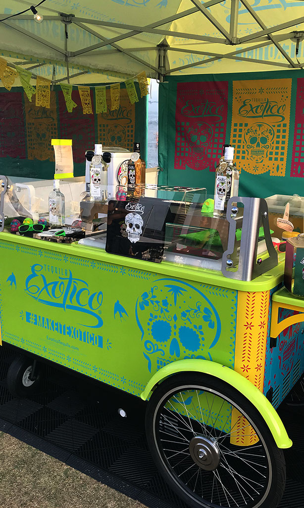 Tequila Exotico drink cart