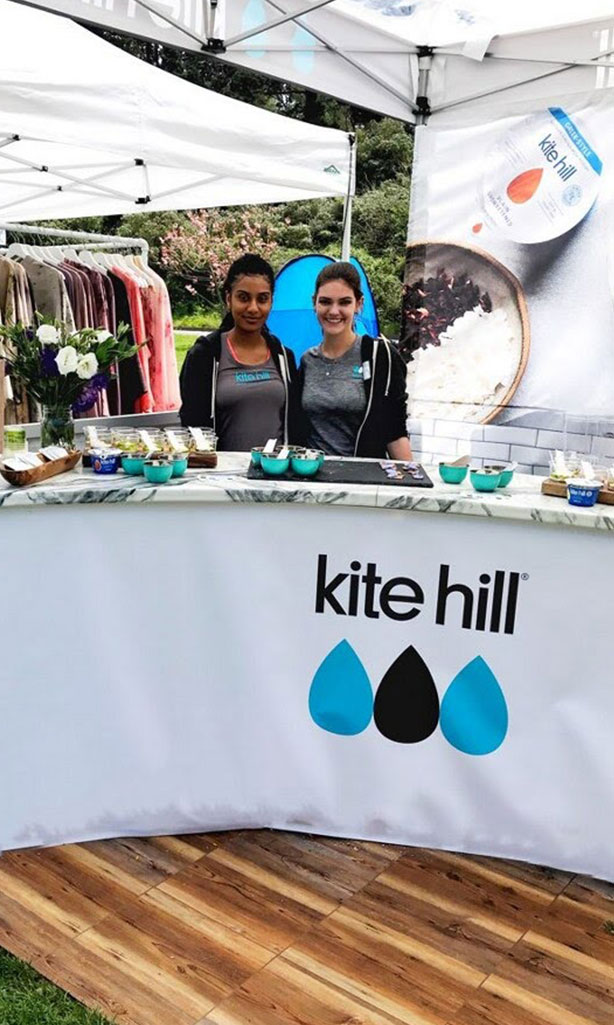 Kite Hill Brand Ambassadors with products