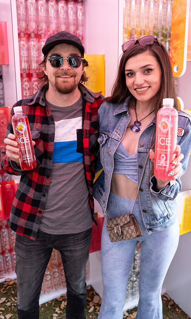 People holding Sparkling ICE drinks