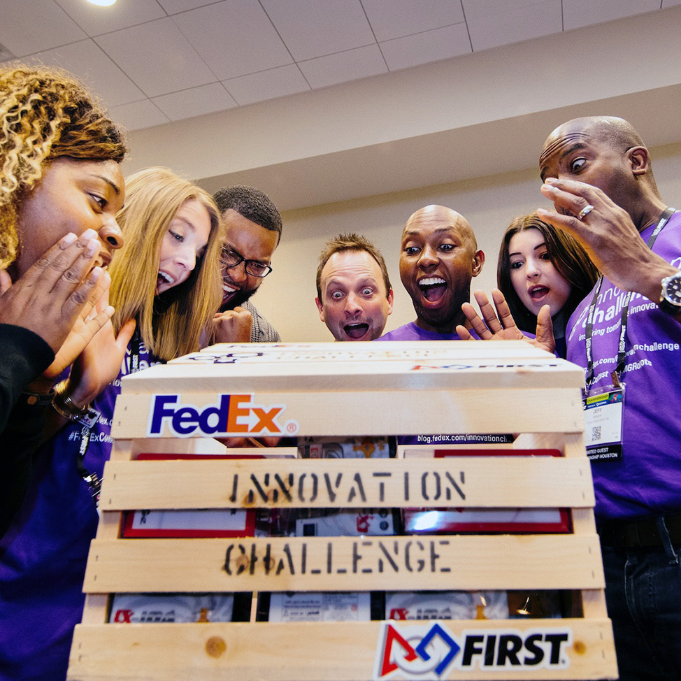 Team at FedEx Innovation Challenge