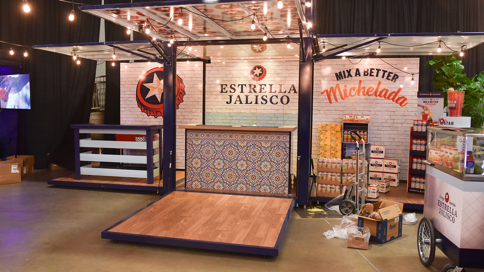 Estrella Jalisco Trade show booth