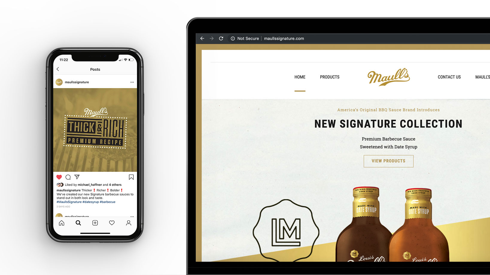 Maull’s Signature website Design, social Media and product Launch